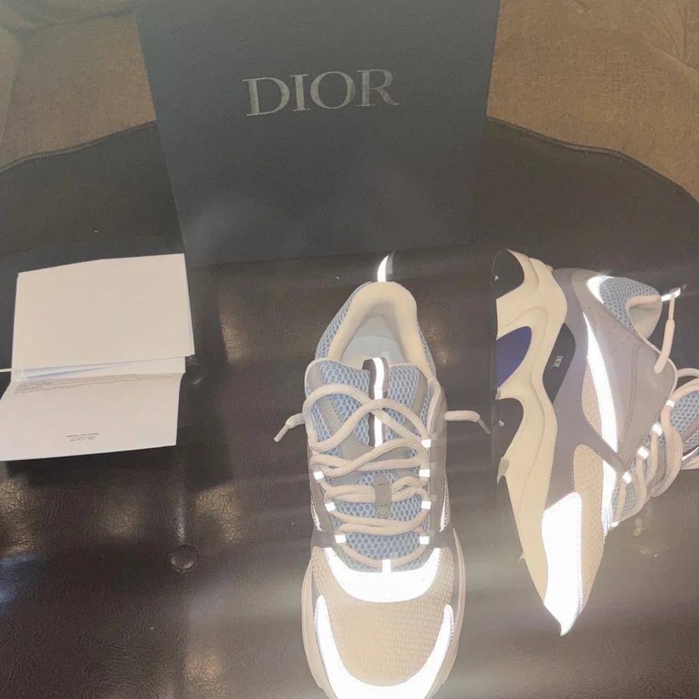 Dior Light Blue and White Sneakers Size  47 ALL OFFERS ACCEPTED US SIZE 14 - Picture 13 of 16